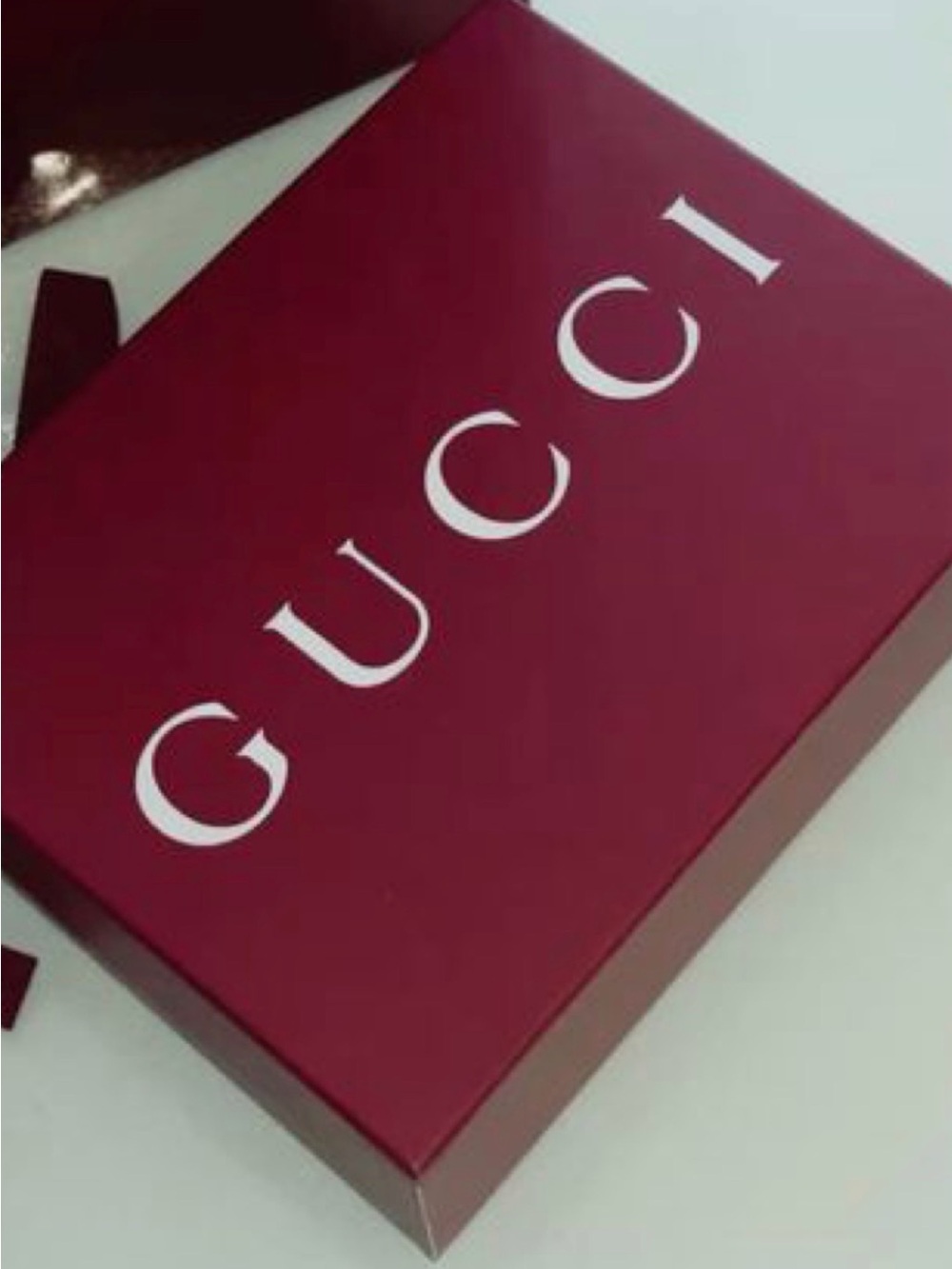 ❤️Gucci Deep Wine Logo Gift Box